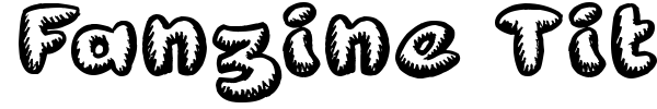 Fanzine Title font preview